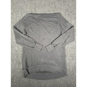 Anthropologie Pilcro And The Letterpress Sweater Womens Small Gray Boat Neck EUC